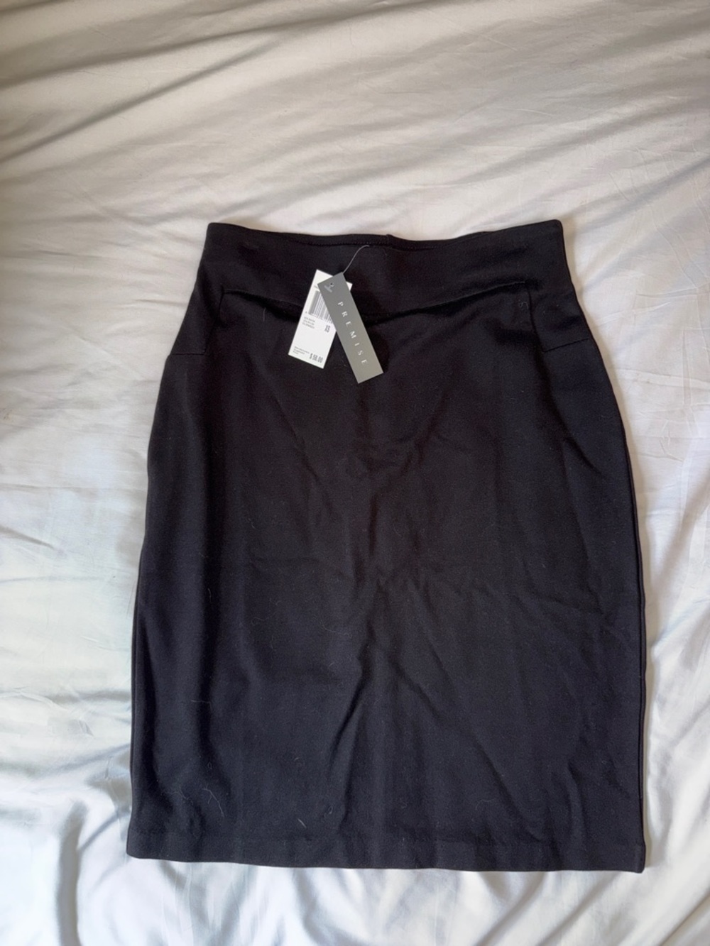 Premise Black Pencil Skirt - Sleek Tailored Fit